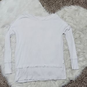 Free People oversized white thermal tunic